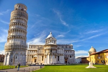 Best attractions in Pisa Italy - Leaning Tower of Pisa, Piazza dei Miracoli, Cathedral, and the Baptistery